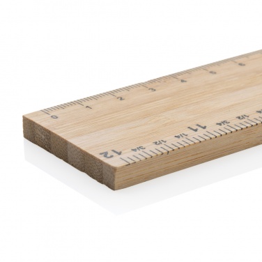 Logotrade promotional item image of: Timberson extra thick 30cm double sided bamboo ruler