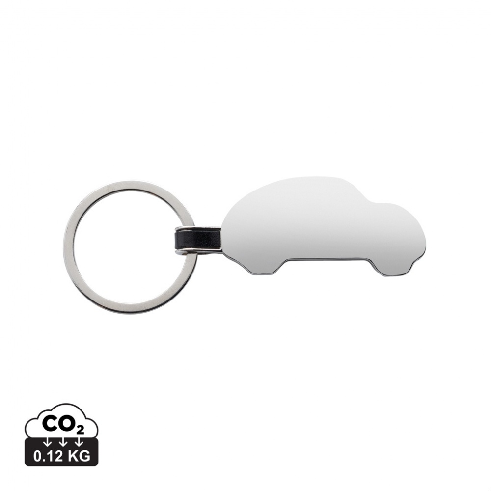 Logotrade corporate gift picture of: RCS recycled zinc alloy car keyring