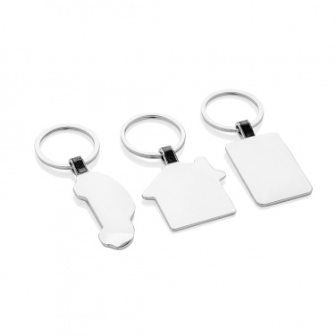 Logo trade promotional product photo of: RCS recycled zinc alloy car keyring