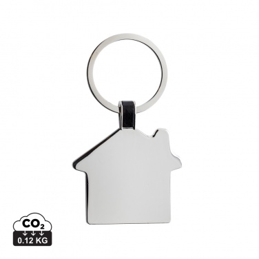 Logo trade business gifts image of: RCS recycled zinc alloy house keyring