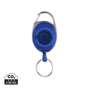 Logo trade advertising products image of: RCS recycled ABS roller clip keychain