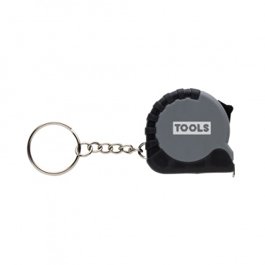 Logo trade promotional product photo of: MeasureMate RCS reycled ABS 1 meter tape keychain