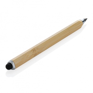 Logo trade business gifts image of: Eon bamboo infinity multitasking pen