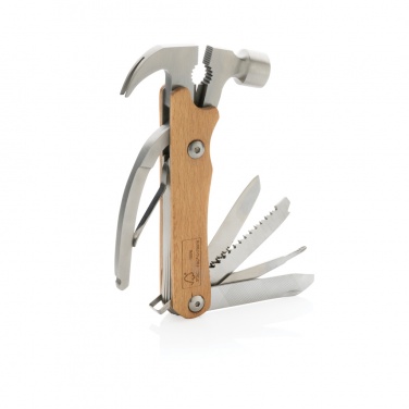 Logo trade corporate gifts image of: Wooden multi-tool hammer