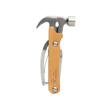 Logo trade corporate gifts image of: Wooden multi-tool hammer