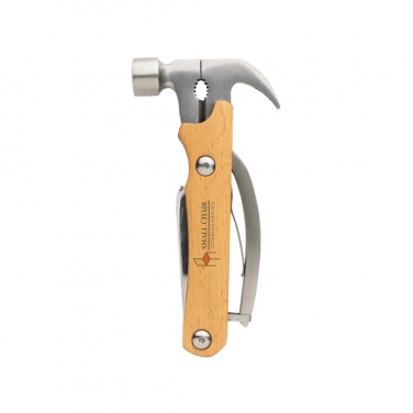 Logo trade advertising products image of: Wooden multi-tool hammer