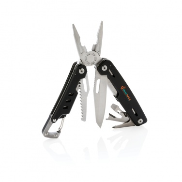 Logo trade advertising products image of: Solid multitool with carabiner