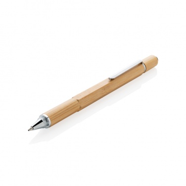 Logo trade advertising product photo of: Bamboo 5-in-1 toolpen