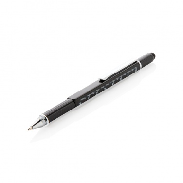 Logo trade promotional merchandise picture of: 5-in-1 aluminium toolpen