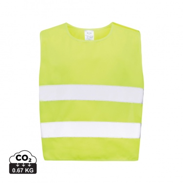 Logotrade promotional merchandise photo of: GRS recycled PET high-visibility safety vest 3-6 years