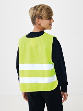 Logotrade advertising product image of: GRS recycled PET high-visibility safety vest 7-12 years