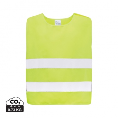 Logo trade promotional product photo of: GRS recycled PET high-visibility safety vest 7-12 years