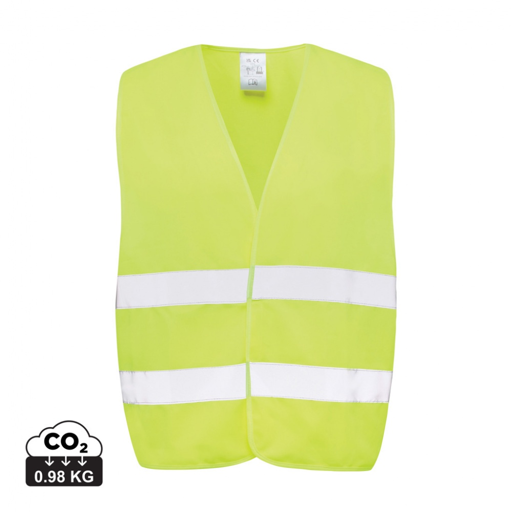 Logo trade promotional merchandise picture of: GRS recycled PET high-visibility safety vest