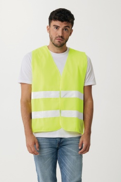 Logo trade advertising products image of: GRS recycled PET high-visibility safety vest