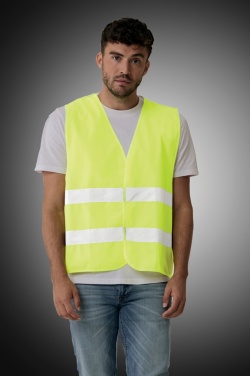 Logo trade promotional products image of: GRS recycled PET high-visibility safety vest