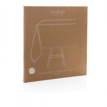 Logo trade advertising products image of: Ukiyo Aware™ 180gr rcotton table cloth 250x140cm