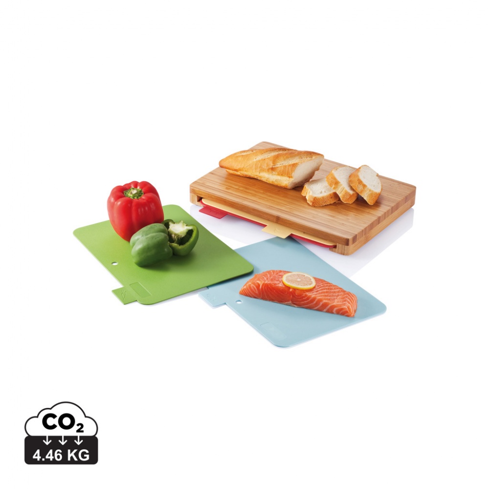 Logotrade promotional item image of: Cutting board with 4pcs hygienic boards