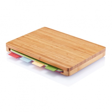 Logotrade promotional product picture of: Cutting board with 4pcs hygienic boards