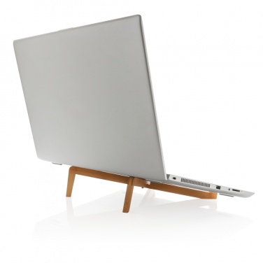 Logo trade promotional products image of: Bamboo portable laptop stand