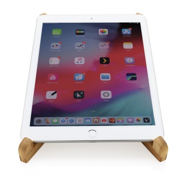 Logo trade promotional product photo of: Bamboo portable laptop stand