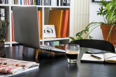 Logo trade promotional merchandise photo of: Bamboo portable laptop stand