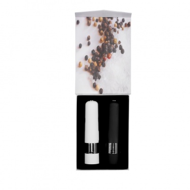 Logo trade promotional item photo of: Electric pepper and salt mill set