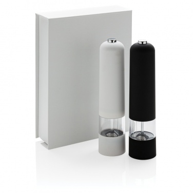 Logo trade corporate gift photo of: Electric pepper and salt mill set