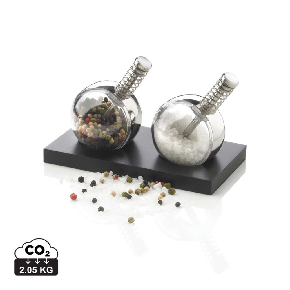 Logo trade promotional gifts image of: Planet pepper & salt set