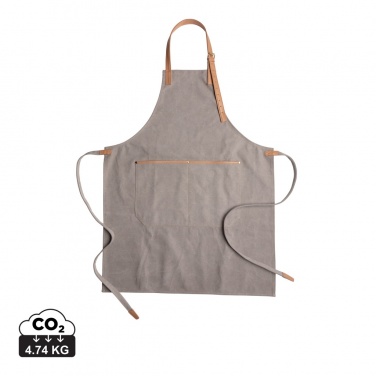 Logo trade promotional gifts image of: Deluxe canvas chef apron