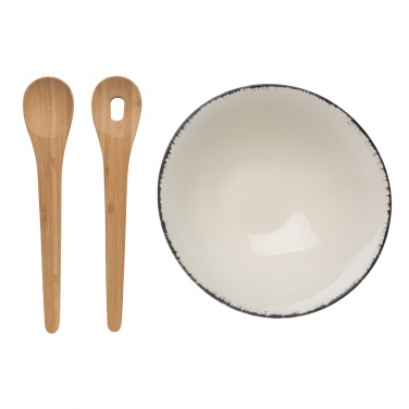 Logo trade promotional product photo of: Ukiyo salad bowl with bamboo salad server