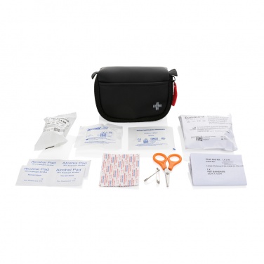 Logo trade promotional items image of: RCS recycled nubuck PU pouch first aid set mailable