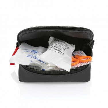 Logo trade corporate gifts image of: RCS recycled nubuck PU pouch first aid set mailable