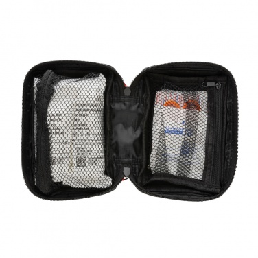 Logo trade promotional merchandise image of: RCS recycled nubuck PU pouch  first aid set