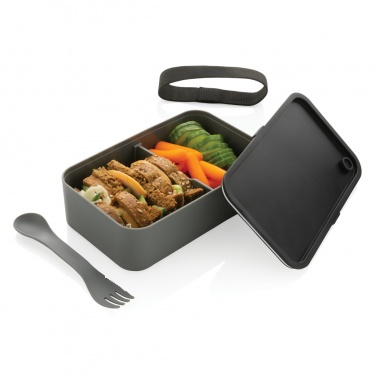 Logo trade promotional giveaway photo of: GRS recycled PP lunch box with spork