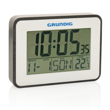 Logo trade promotional item photo of: Grundig weatherstation alarm and calendar