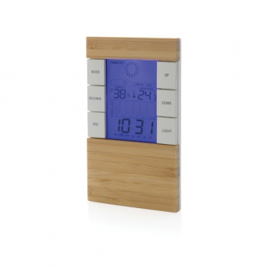 Logo trade promotional merchandise image of: Utah RCS rplastic and bamboo weather station