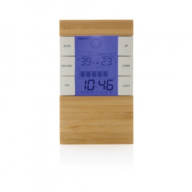 Logotrade promotional product picture of: Utah RCS rplastic and bamboo weather station