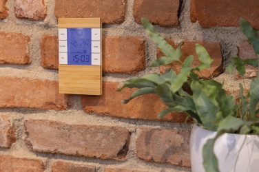 Logotrade promotional merchandise picture of: Utah RCS rplastic and bamboo weather station