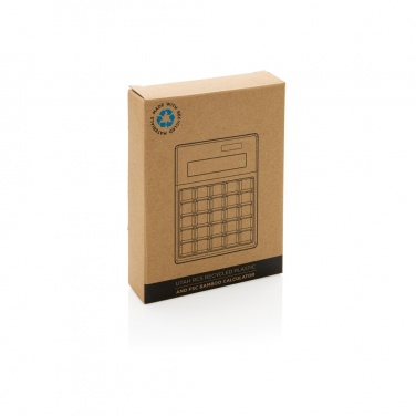 Logotrade corporate gift image of: Utah RCS recycled plastic and  bamboo calculator