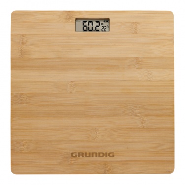 Logotrade corporate gift image of: Grundig Bamboo Digital Body Scale