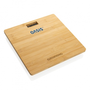 Logo trade promotional merchandise picture of: Grundig Bamboo Digital Body Scale