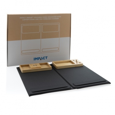 Logo trade promotional items picture of: Impact AWARE RPET Foldable desk organizer with laptop stand