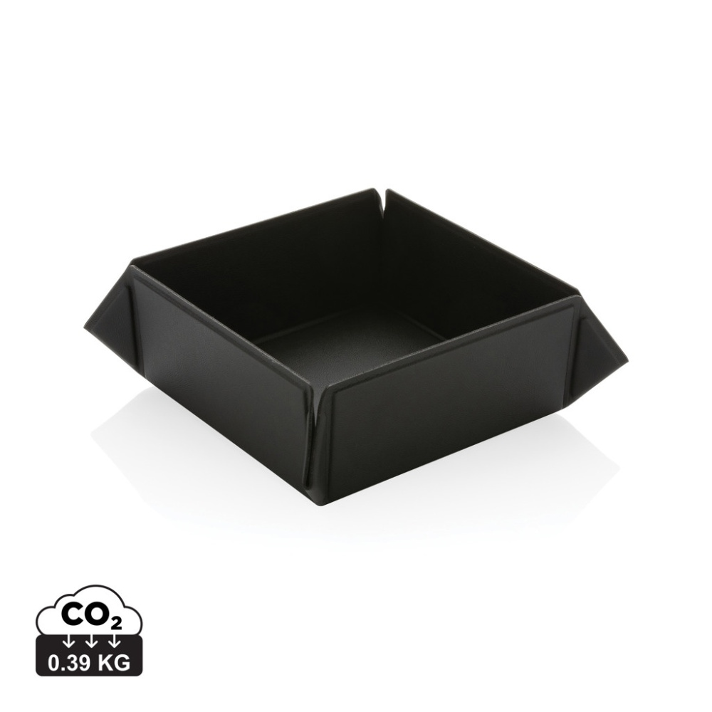 Logotrade promotional item picture of: Swiss Peak RCS recycled PU foldable magnetic storage tray