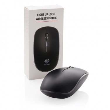 Logo trade advertising products image of: Light up logo wireless mouse