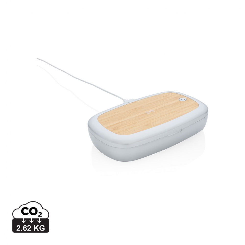 Logotrade promotional merchandise image of: Rena UV-C steriliser box with 5W wireless charger