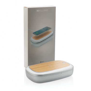 Logo trade promotional merchandise photo of: Rena UV-C steriliser box with 5W wireless charger