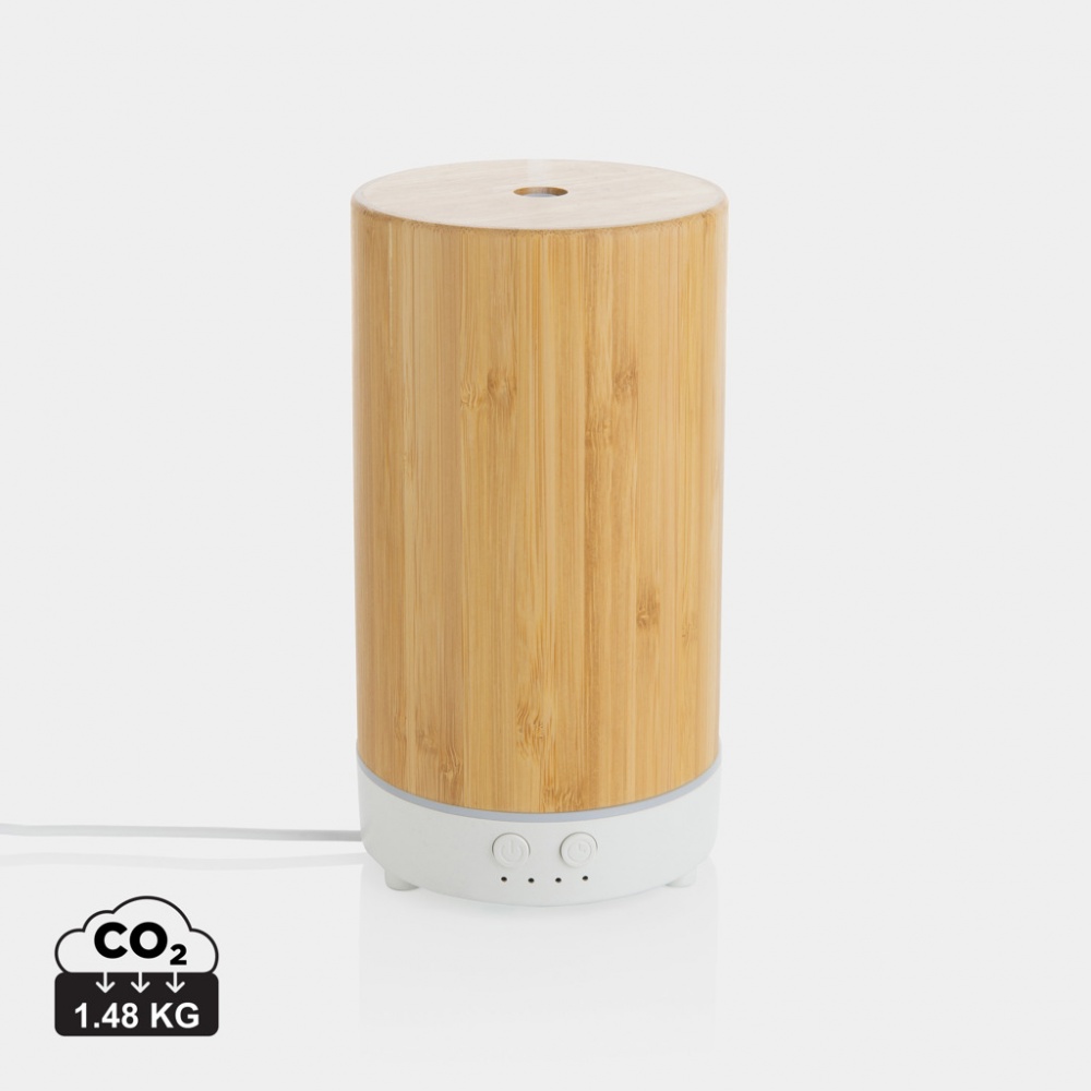 Logotrade advertising products photo of: RCS recycled plastic and bamboo aroma diffuser