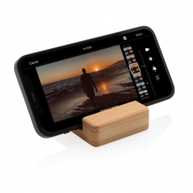 Logotrade corporate gift image of: Bamboo phone stand