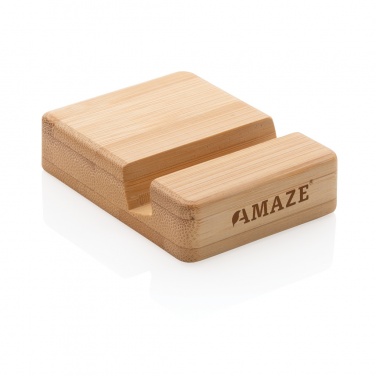 Logo trade promotional products image of: Bamboo phone stand XD