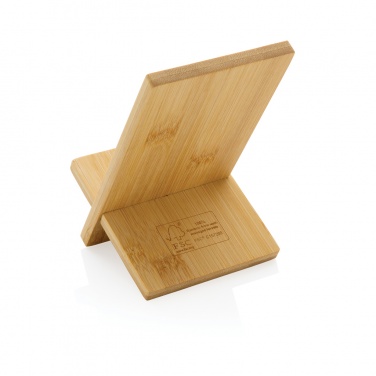 Logo trade corporate gift photo of: Bamboo phone stand in kraft box